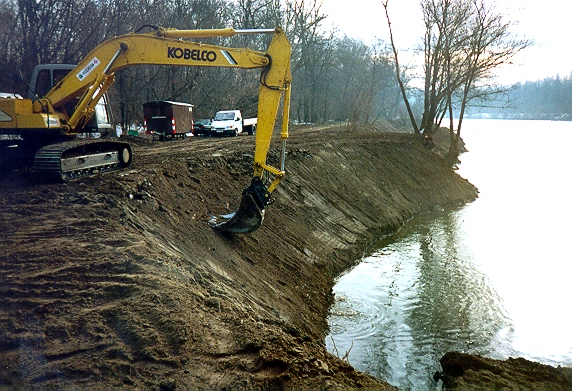 Entfernung der Ufersicherung 2001