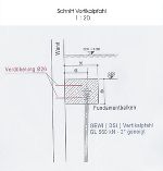 Schnitt Vertikalpfahl