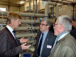Besichtigung der Abwasserbehandlungs-anlage der Lederfabrik Wollsdorf © FA 19A Besichtigung der Abwasserbehandlungs-anlage der Lederfabrik Wollsdorf