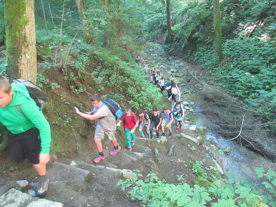 Begehung der Klamm