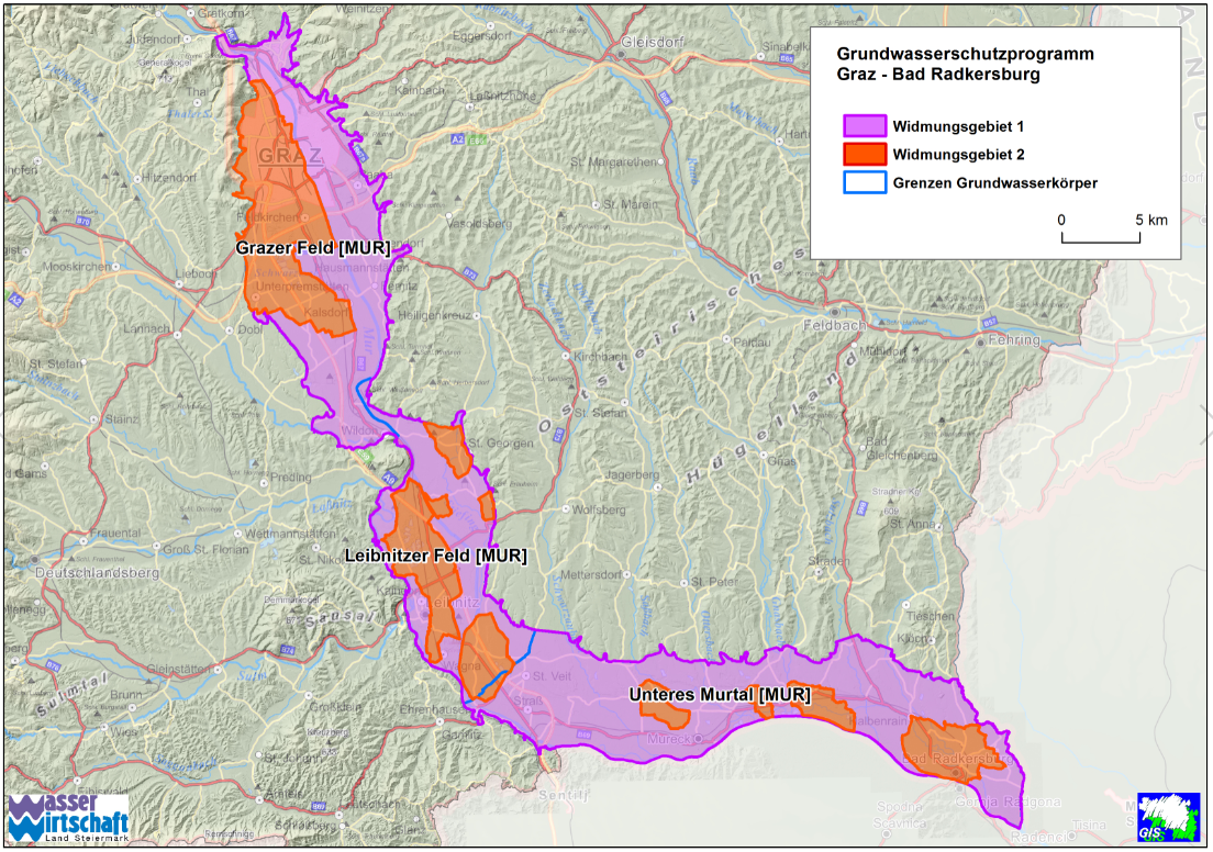Grundwasserschutzprogramm Graz bis Bad Radkersburg