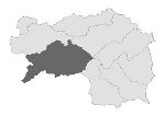 Übersichtskarte mit den 8 Prognoseregionen der Steiermark. Die Prognoseregion Oberes Murtal ist grau hinterlegt.