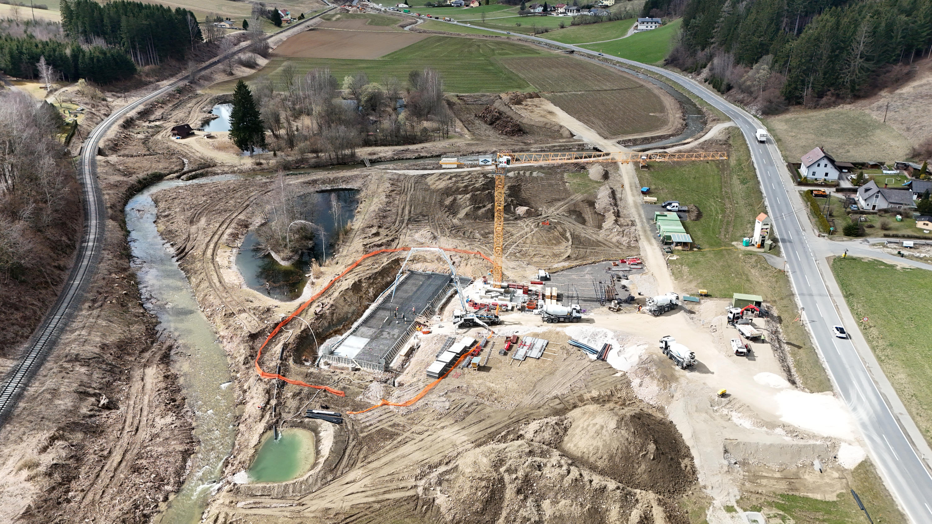 Baustelle RHB3 Granitzenbach